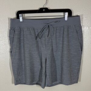 lululemon athletica Heathered Gray Performance Drawstring Shorts